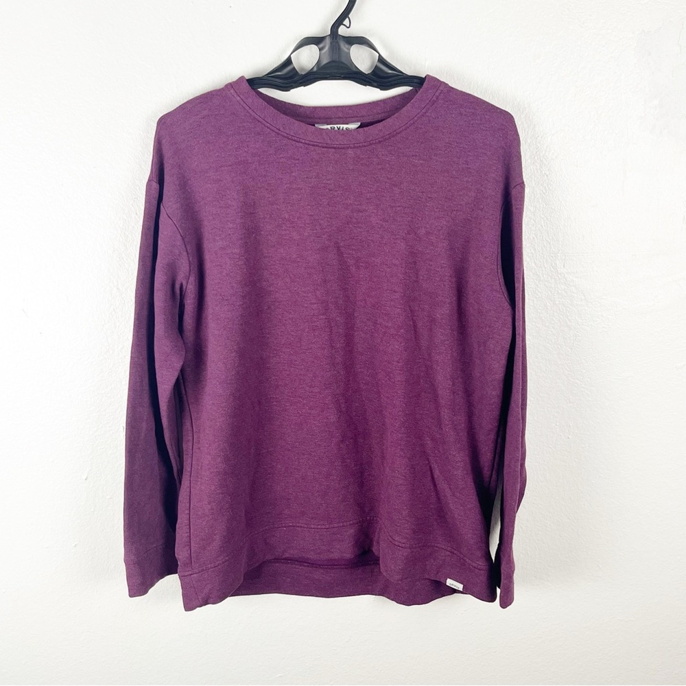 ORVIS Burgundy Modal Blend Long Sleeves Crewneck Pullover Sweatshirt Medium Cozy